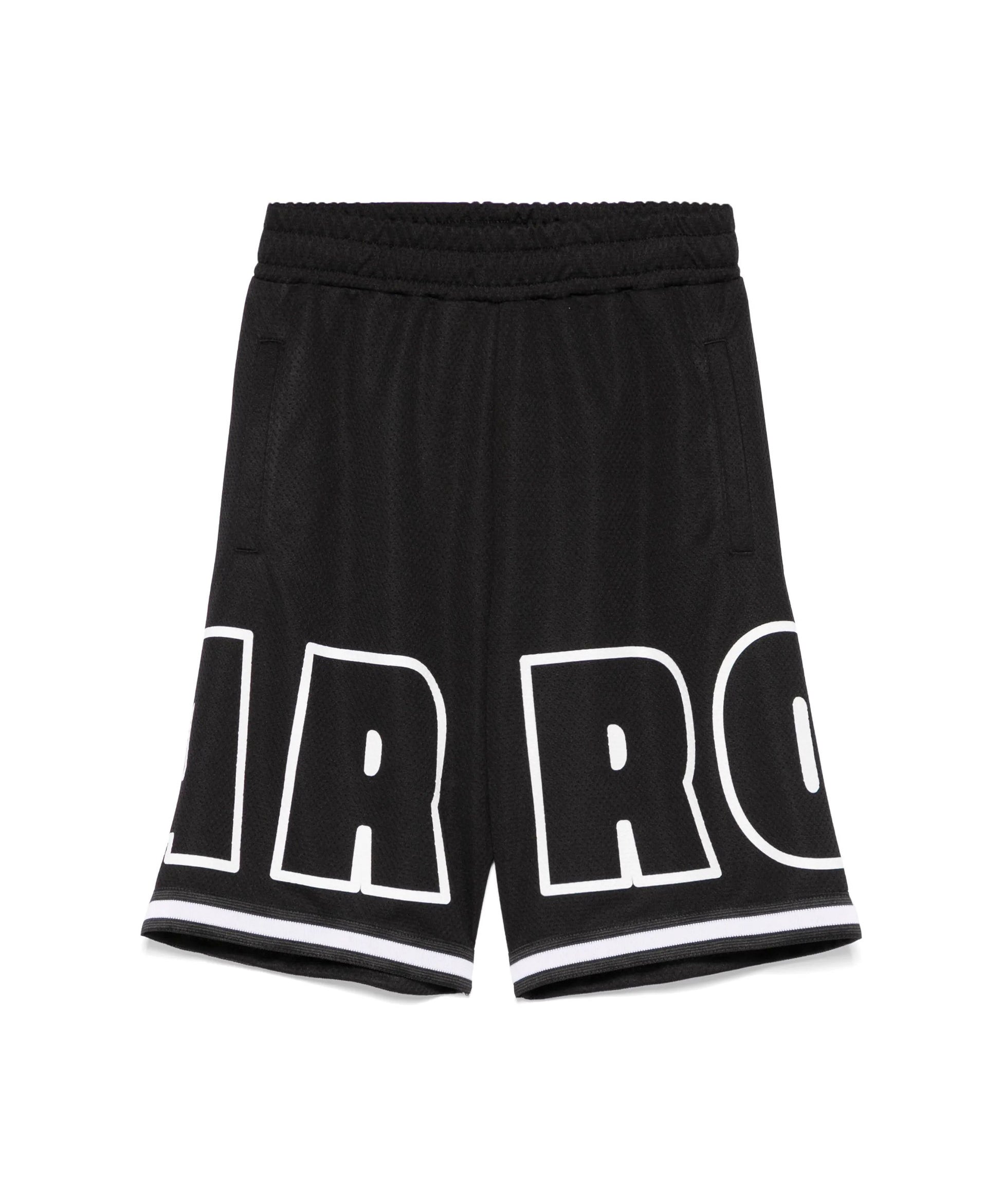 Barrow Kids Bermuda Nero Basket con Logo per Bambini