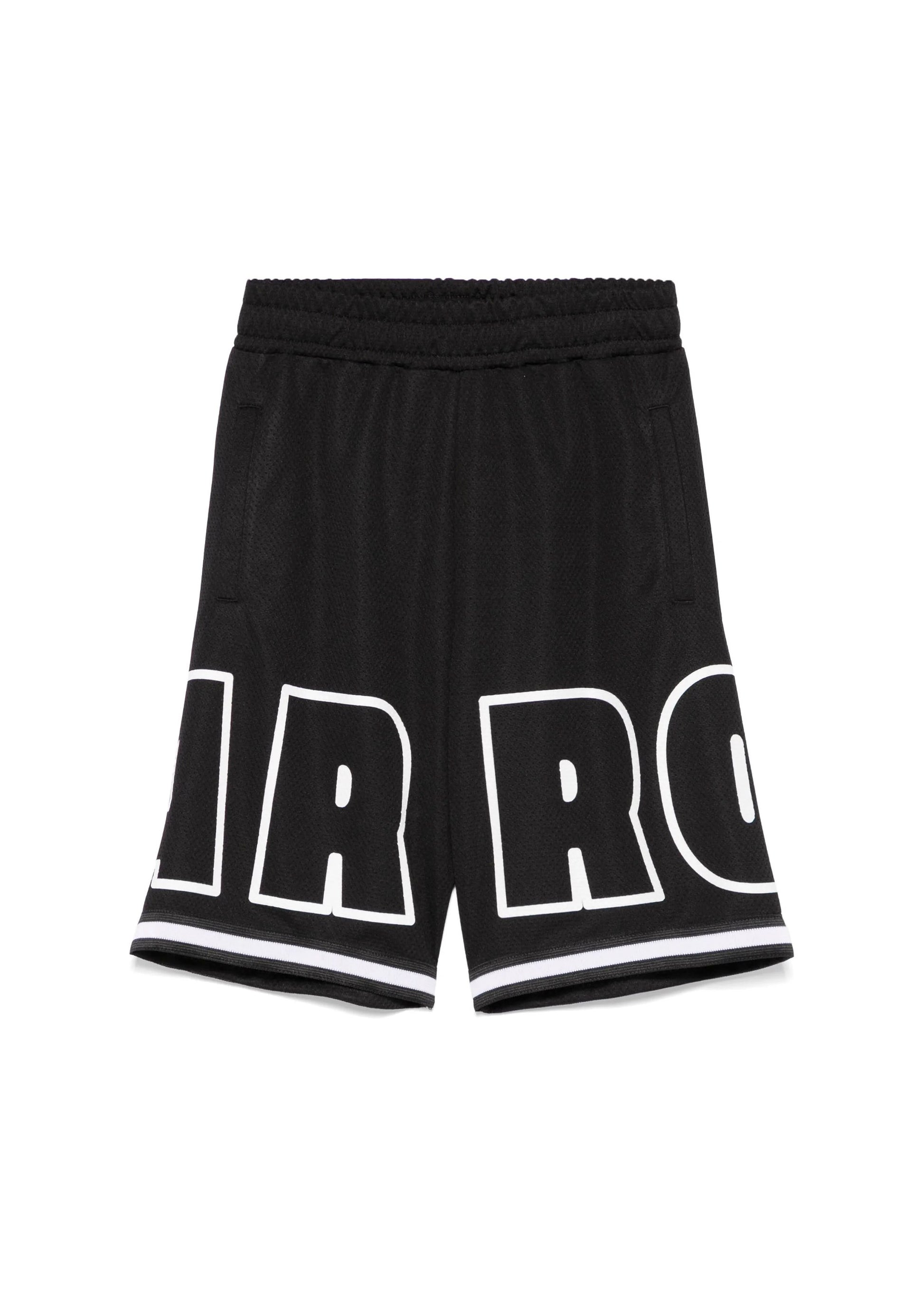 Barrow Kids Bermuda Nero Basket con Logo per Bambini