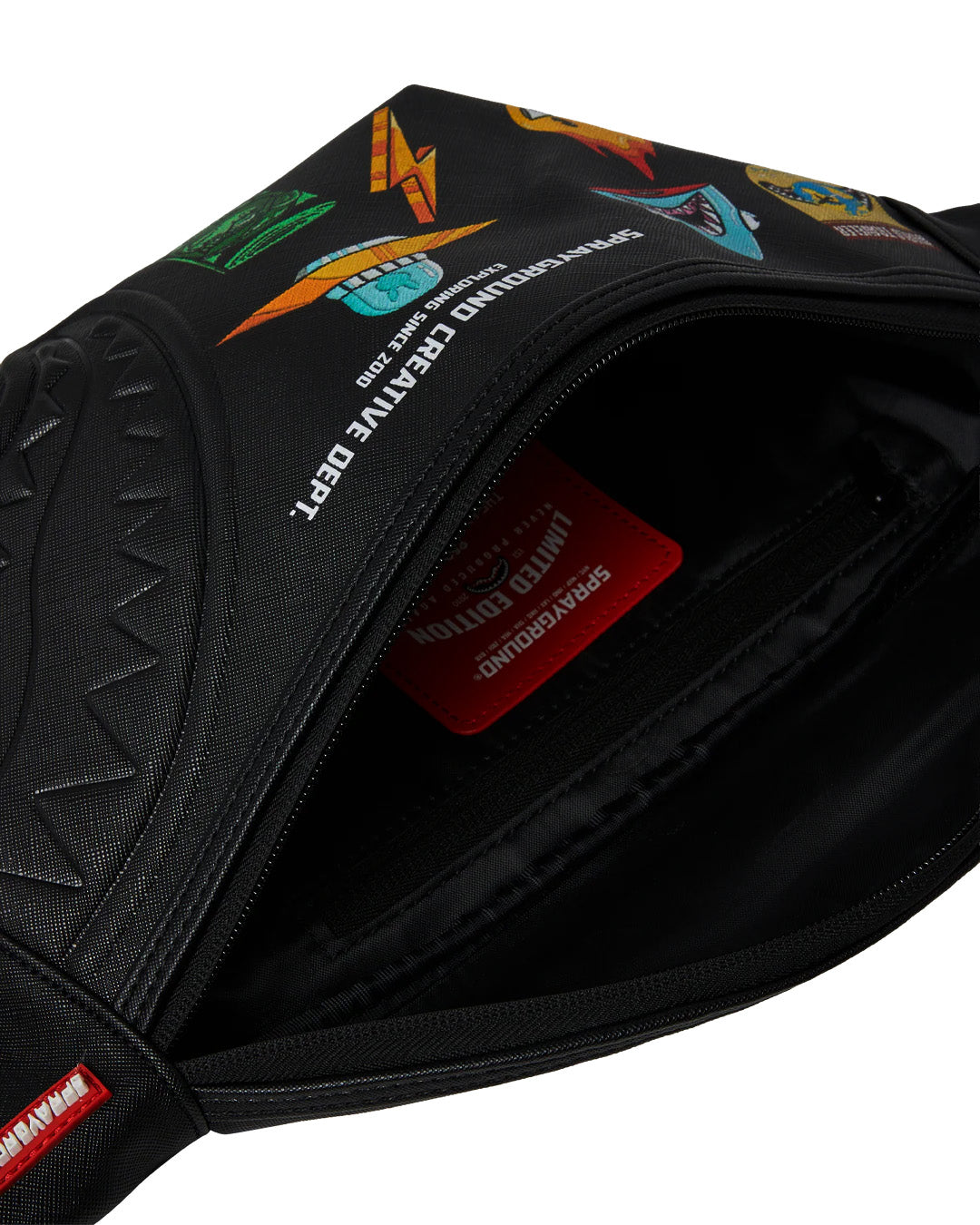 Sprayground Kids Marsupio Nero Regolabile per Bambini