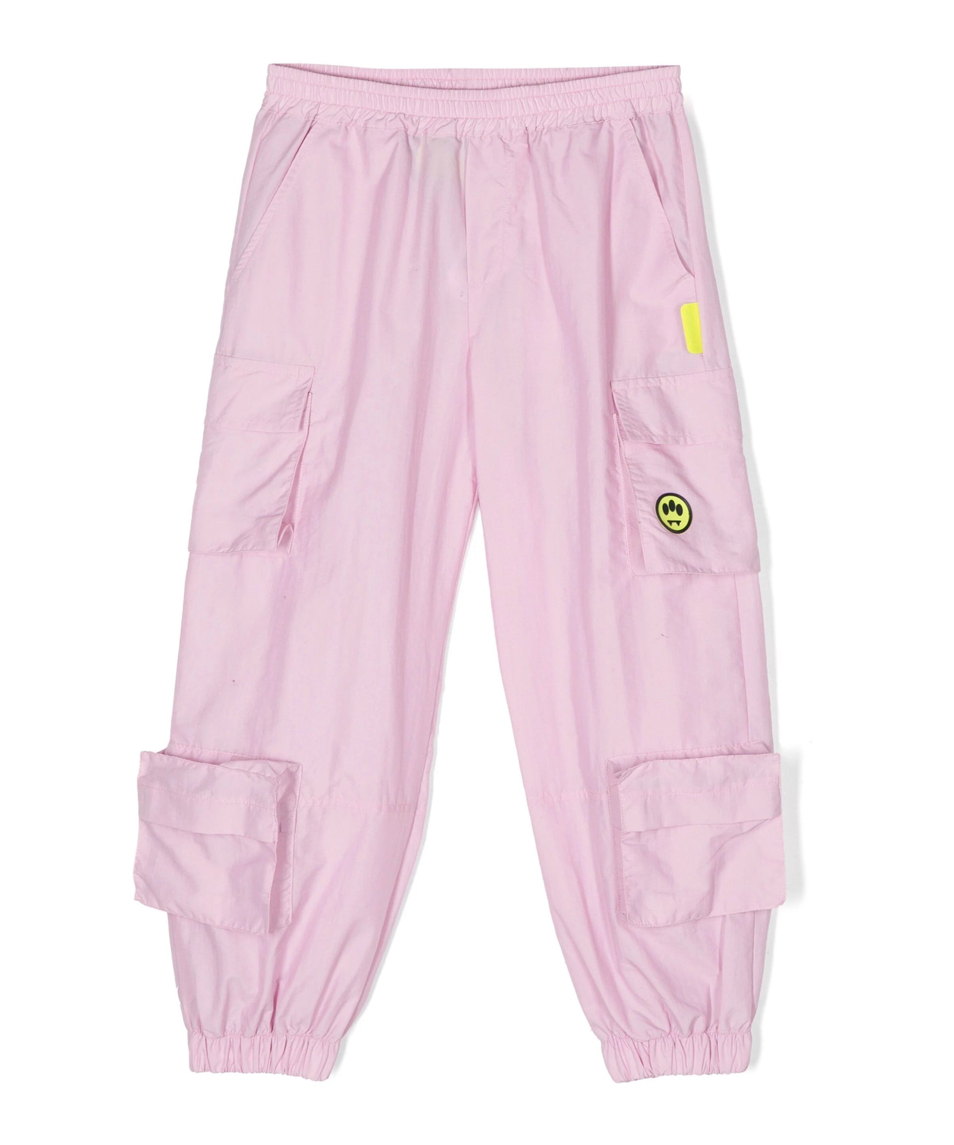 Barrow Kids Pantalone Cargo Rosa in Nylon per Bambine fronte