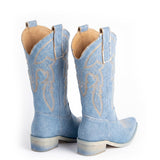 Jammers Stivale Nabuk in Denim per Bambine