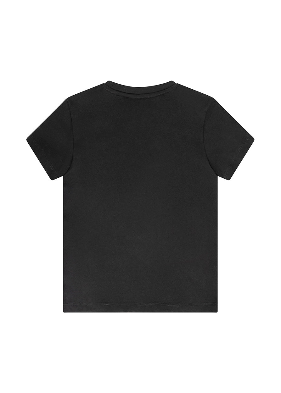 Iceberg Kids T-Shirt Nera con Logo per Bambini