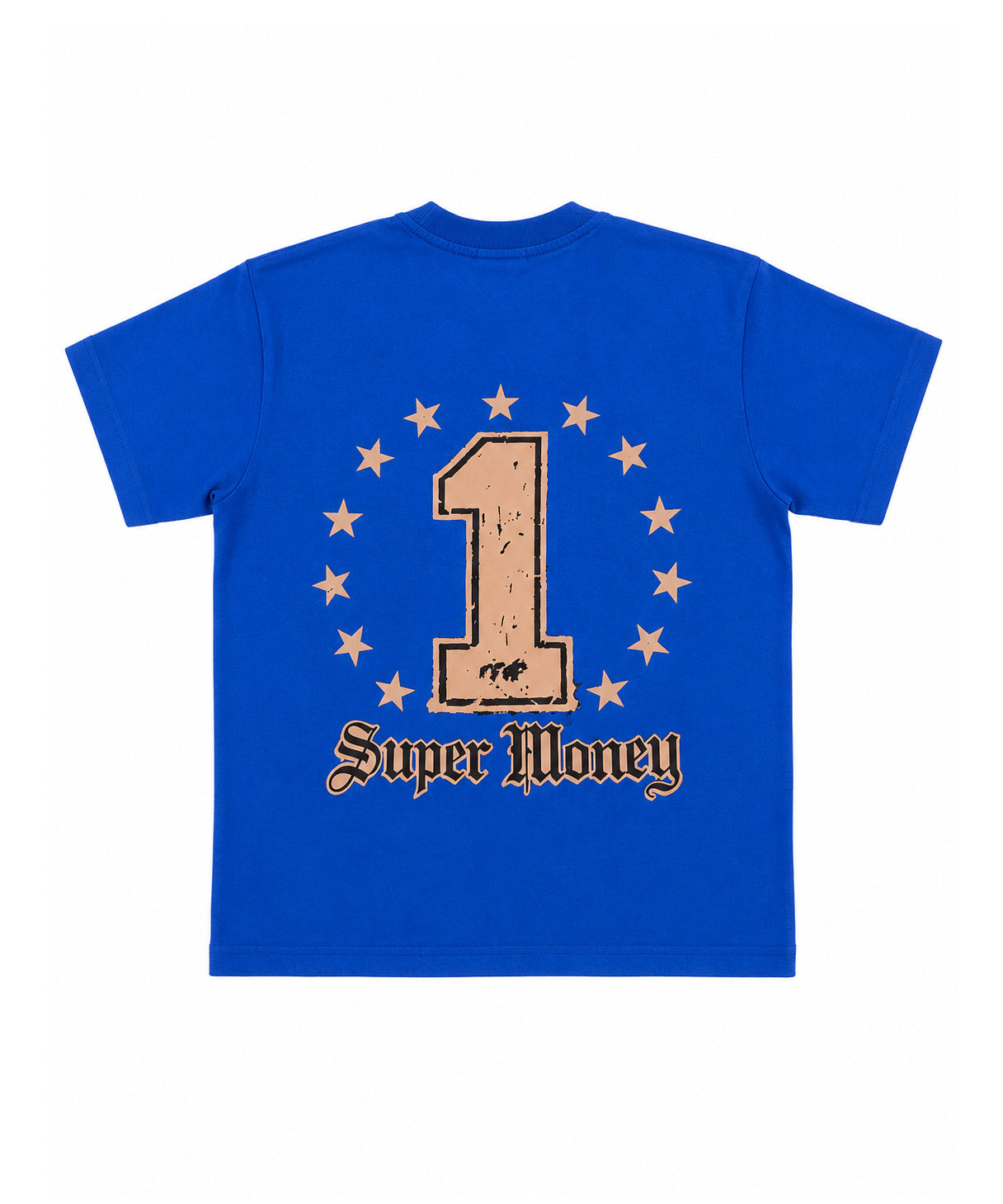 ArtSuperMoney Kids T-Shirt Bluette con Stampa Strass per Bambini