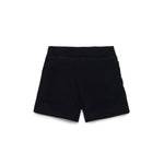 Dsquared2 Kids Short Nero in Felpa con Logo per Neonati
