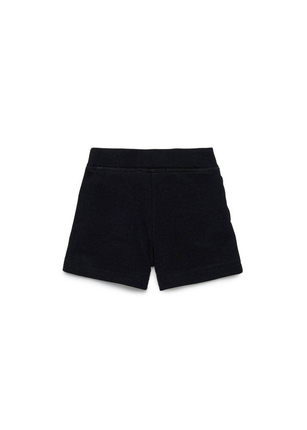 Dsquared2 Kids Short Nero in Felpa con Logo per Neonati