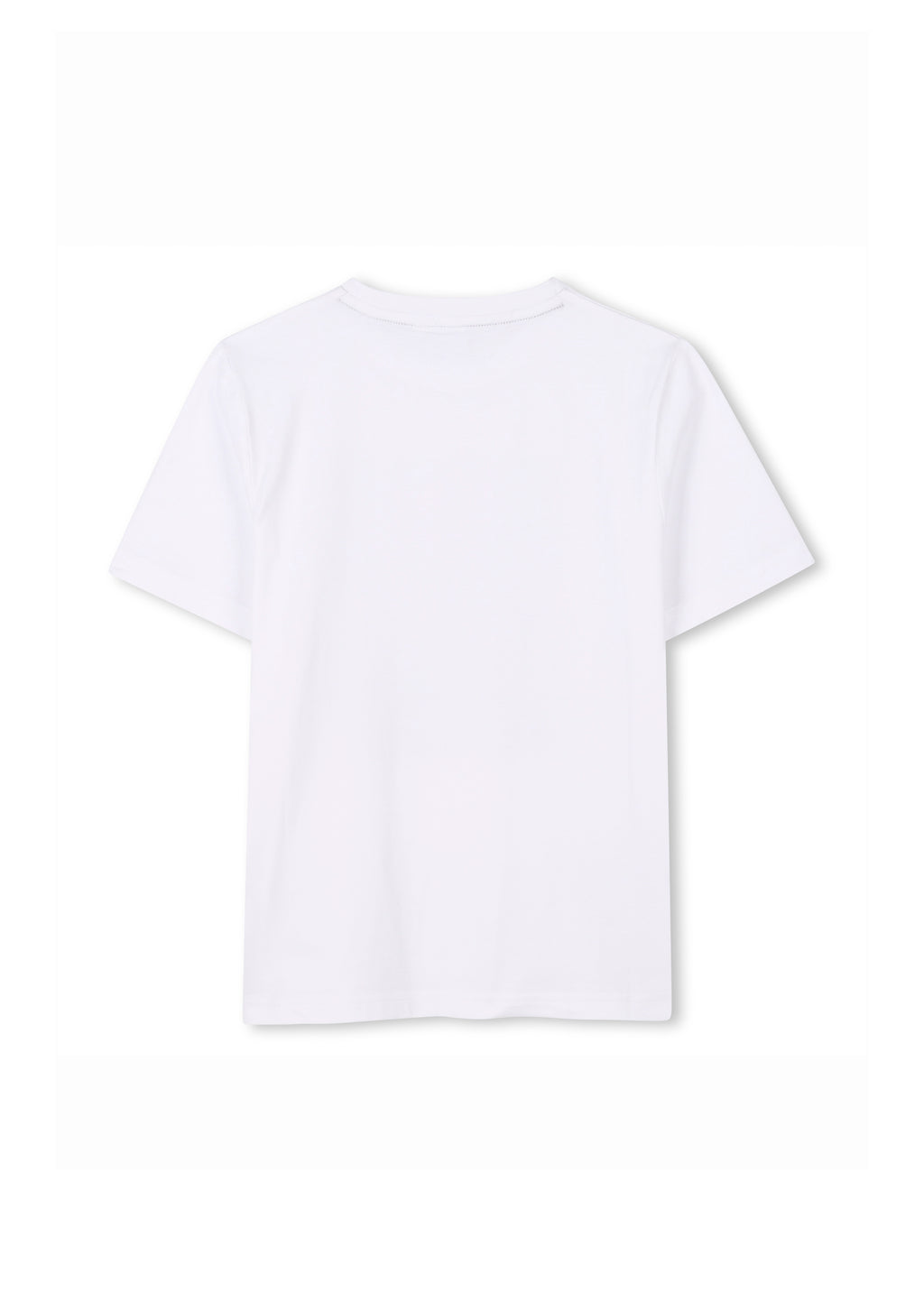 Boss Kids T-shirt Bianca con Stampa per Bambini (retro)