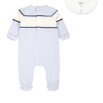 Boss Kids Tutina Cielo con Logo con Bavetta per Neonati (retro)