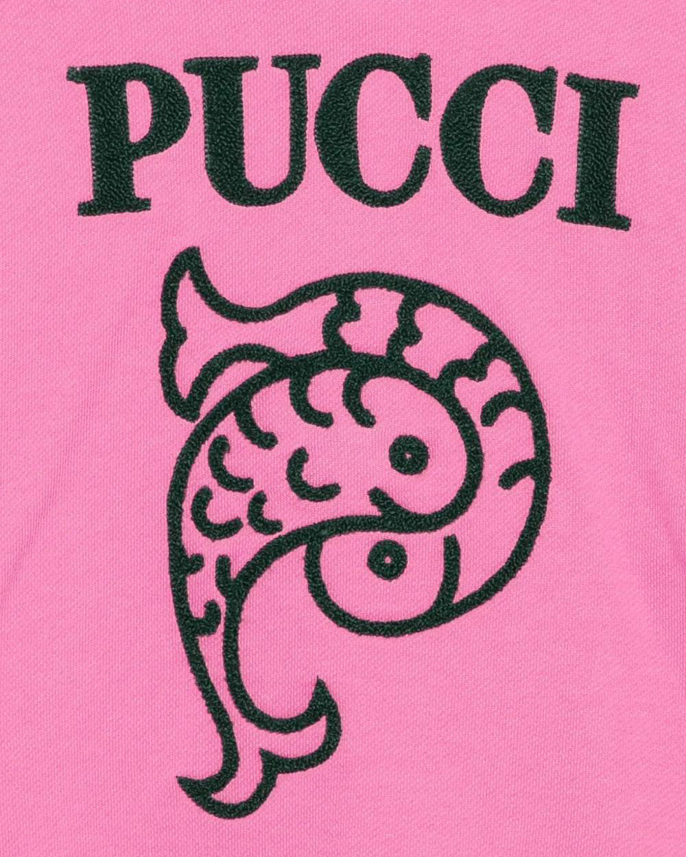 Emilio Pucci Kids Felpa Fucsia con Logo per Bambine