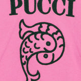 Emilio Pucci Kids Felpa Fucsia con Logo per Bambine