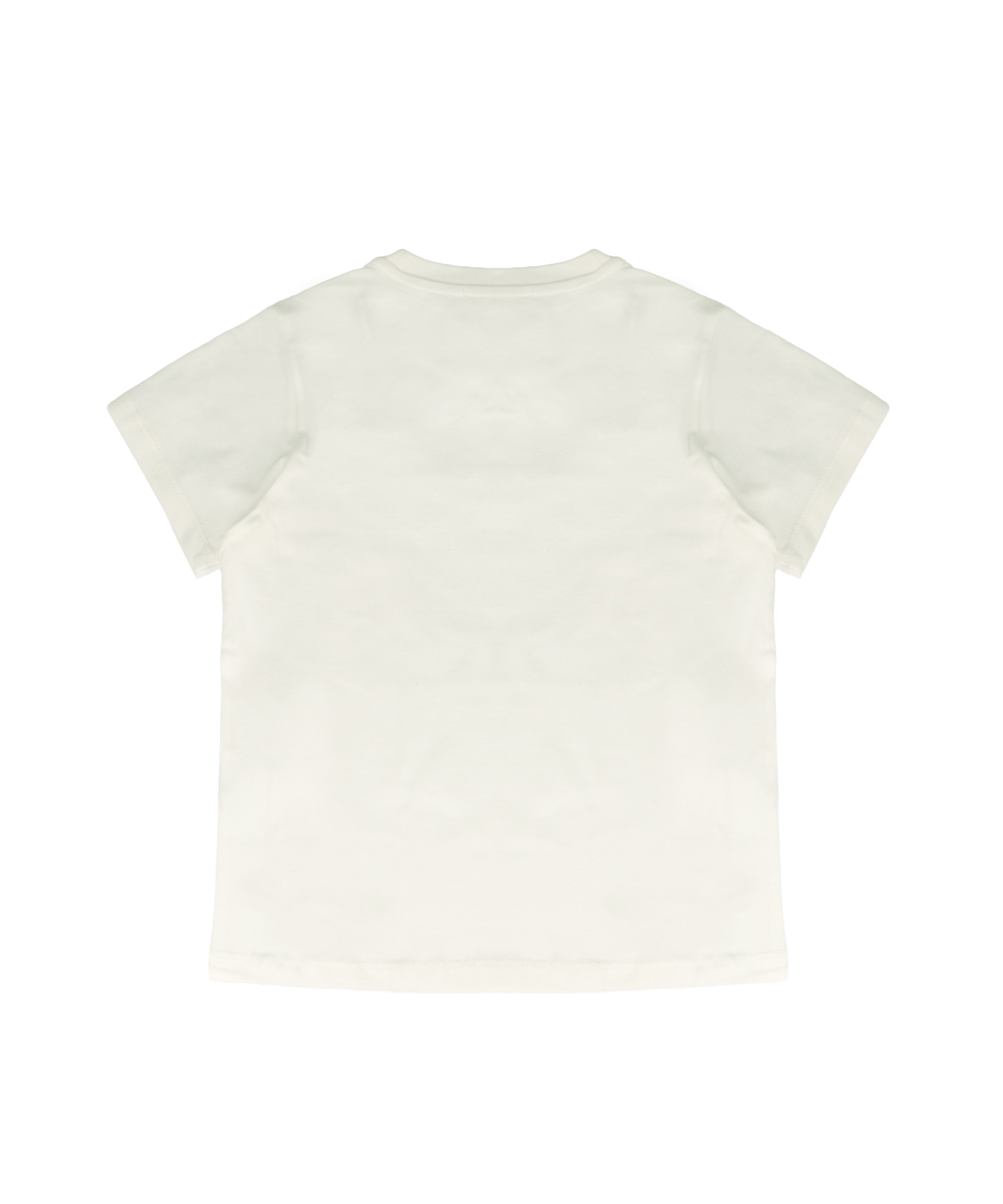 Vicolo Kids T-Shirt Off-White con Applicazioni su Logo per Bambine