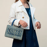 Max & Co Giacca in Denim Bianca Cropped per Bambine