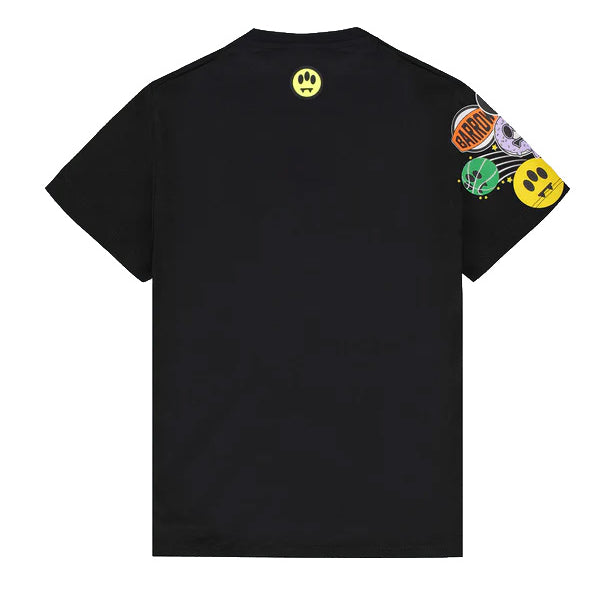 Barrow Kids T-Shirt Nero Fantasia Stickers Unisex