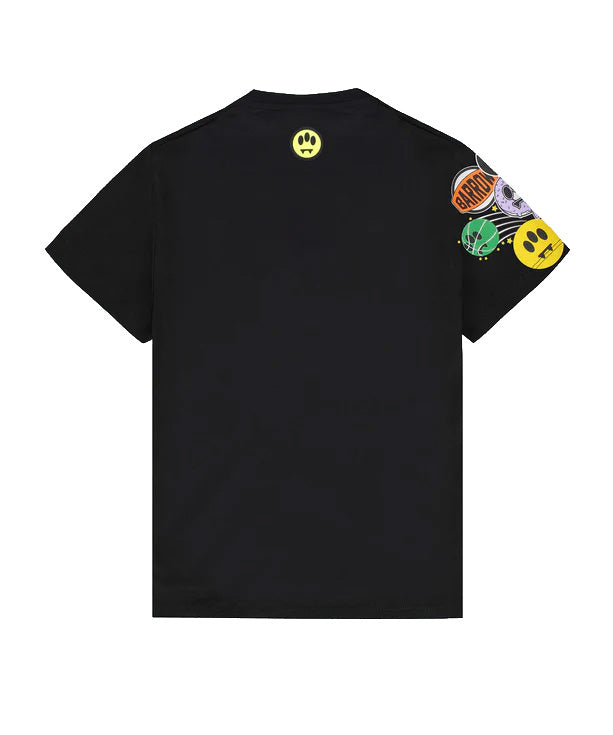 Barrow Kids T-Shirt Nero Fantasia Stickers Unisex