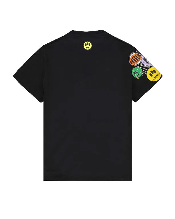 Barrow Kids T-Shirt Nero Fantasia Stickers Unisex