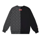 Sprayground Kids Felpa Girocollo Nero e Grigio Unisex