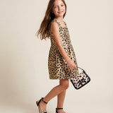 Elisabetta Franchi La Mia Bambina Abito con Motivo Animalier per Bambine