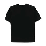 MSGM Kids T-shirt Nera con Stampa Graffiti per Bambini retro