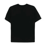 MSGM Kids T-shirt Nera con Stampa Graffiti per Bambini retro