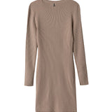 Patrizia Pepe Kids Abito Beige a Coste per Bambine