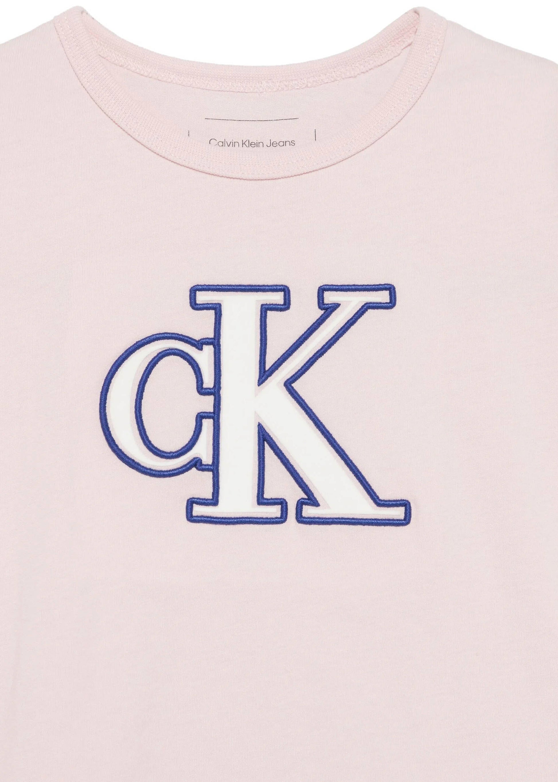 Calvin Klein Kids T-shirt Rosa con CK per Bambine