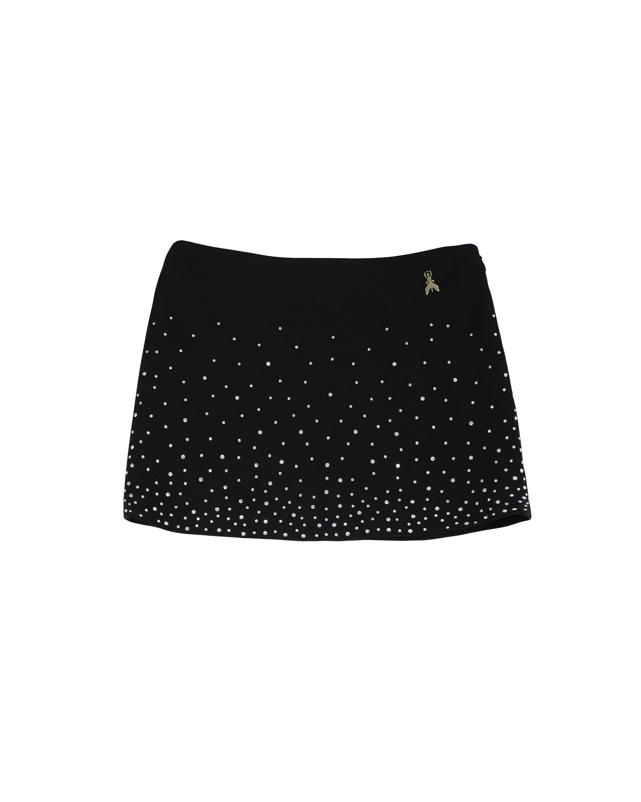 Patrizia Pepe Kids Gonna Nero con Strass per Bambine