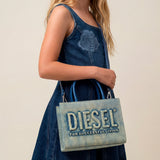 Pinko Kids Abito in Denim con Ricamo Rose per Bambine