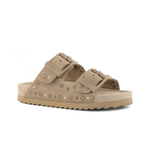 Colors of California Kids Sandalo Fango Scamosciato Doppia Fascia per Bambini