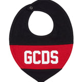 Gcds Kids Bavetta Nero e Rosso con Logo Unisex
