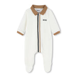 Boss Kids Tutina Panna con Logo per Neonati