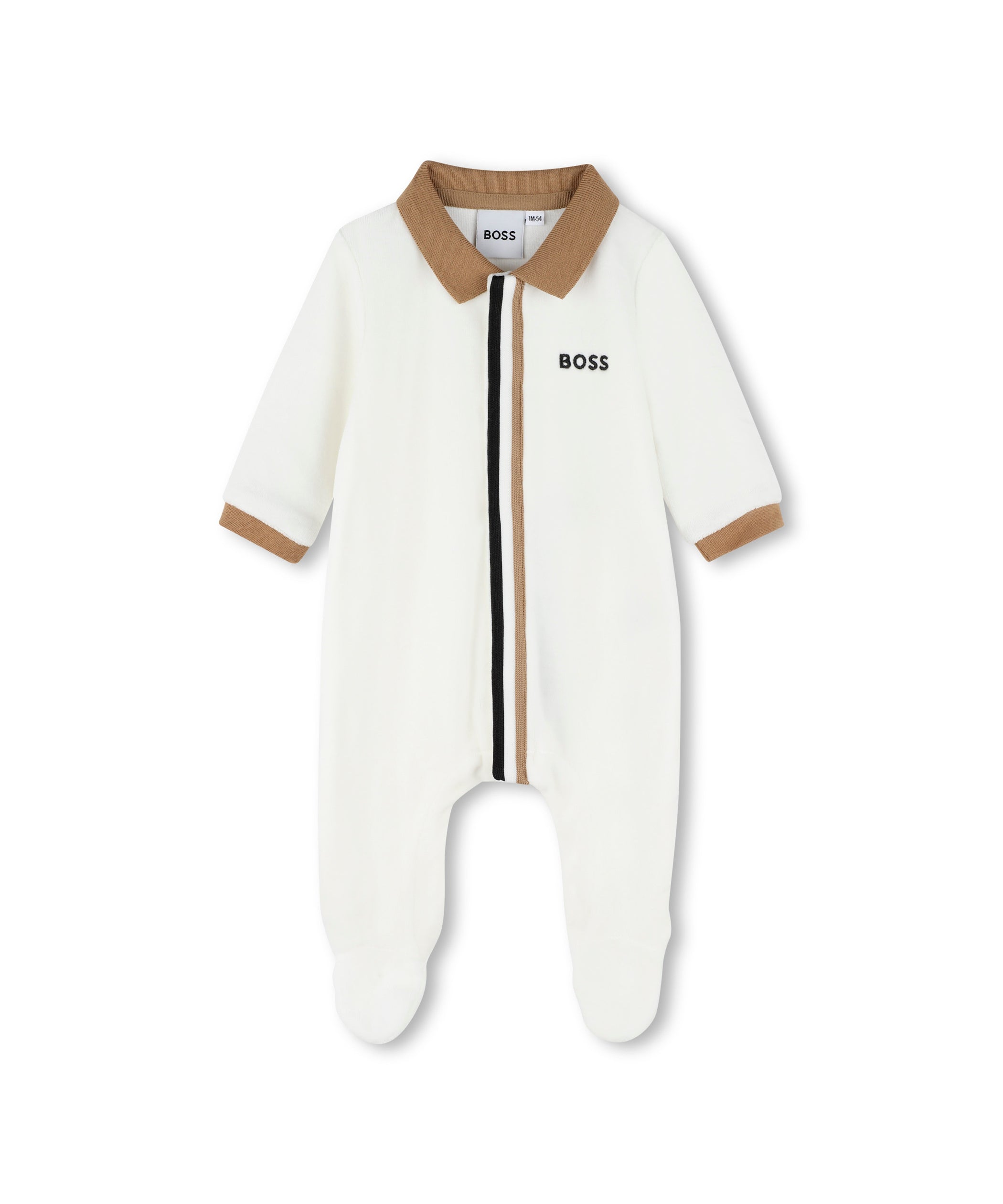 Boss Kids Tutina Panna con Logo per Neonati