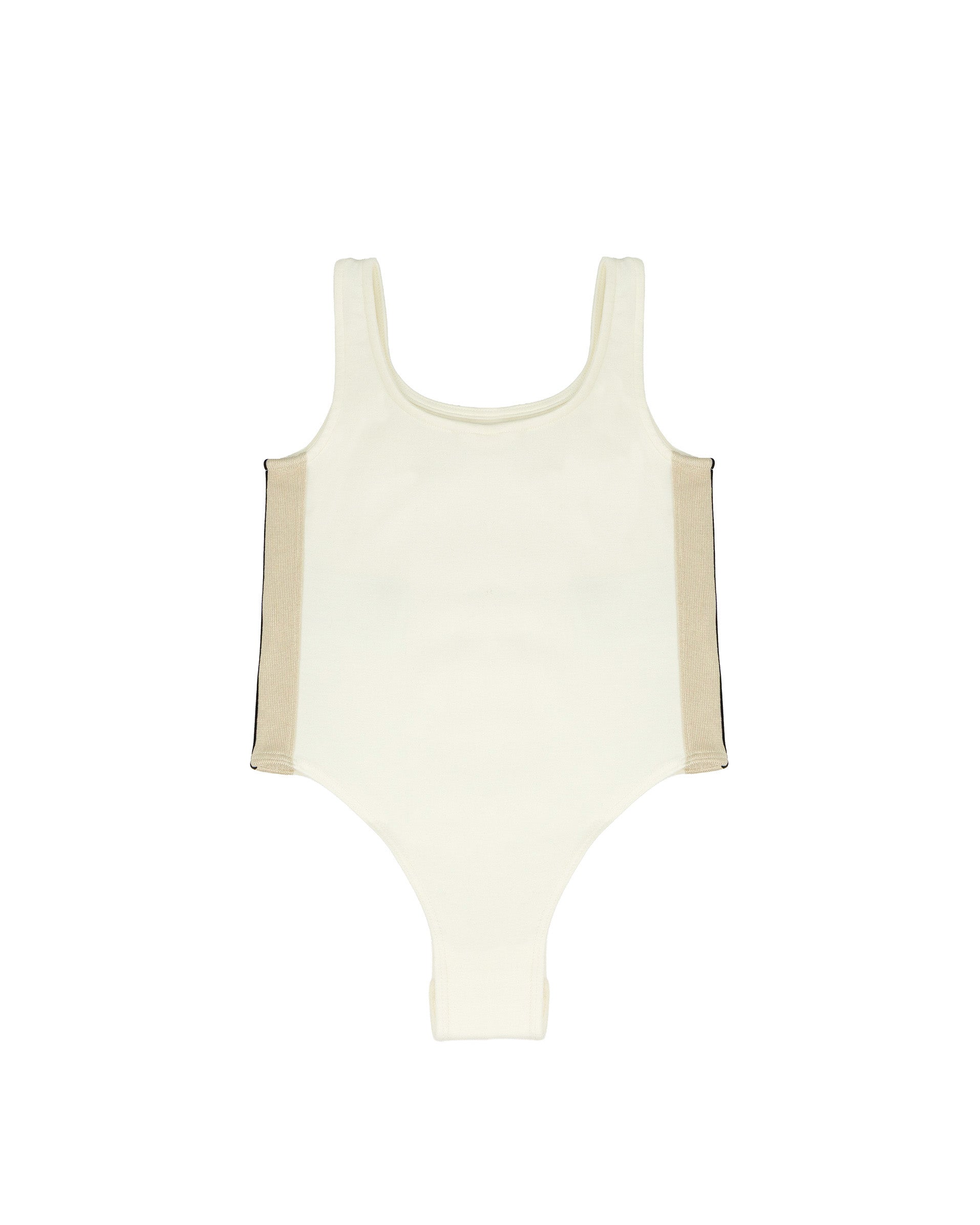 Palm Angels Kids Body Off-White con Logo per Bambine