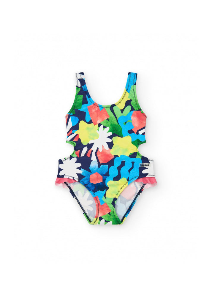 Tuc Tuc Costume Monokini Flowers per Neonate