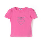 Pinko Kids T-Shirt Fucsia con Logo