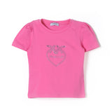 Pinko Kids T-Shirt Fucsia con Logo