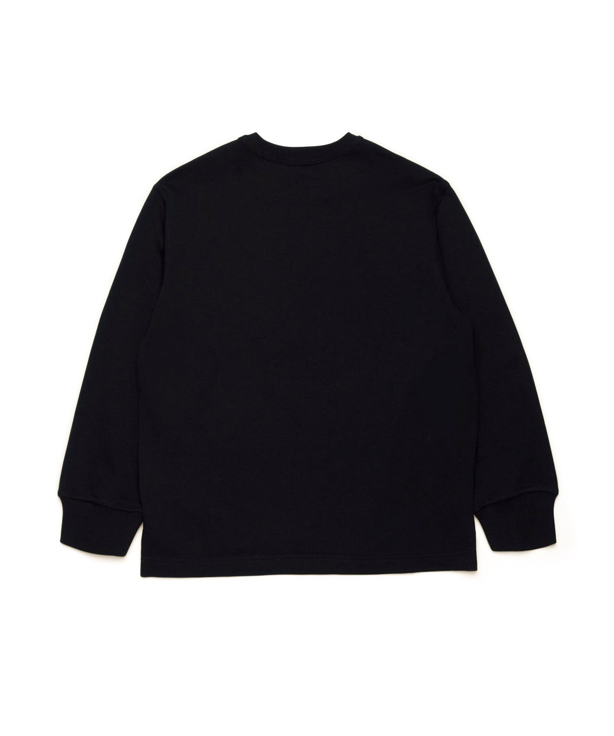Diesel Kids Felpa Girocollo Nera con Logo Oval D