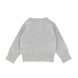 Angel's Face Cardigan Argento con Tasche per Neonate