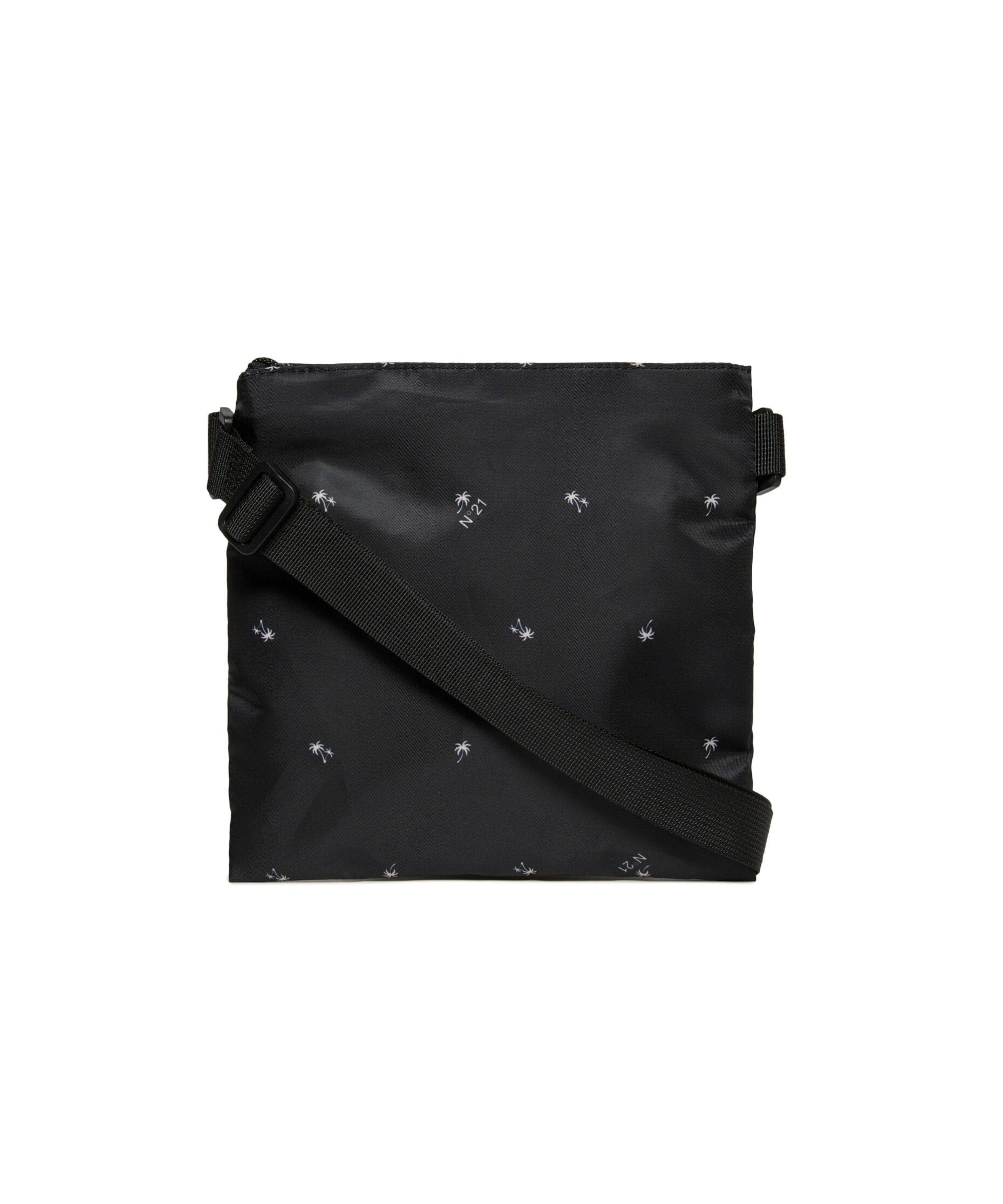 N°21 Kids Borsa Nera All Over Palms per Bambine