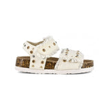 Colors of California Sandalo Bianco con Strass per Neonate