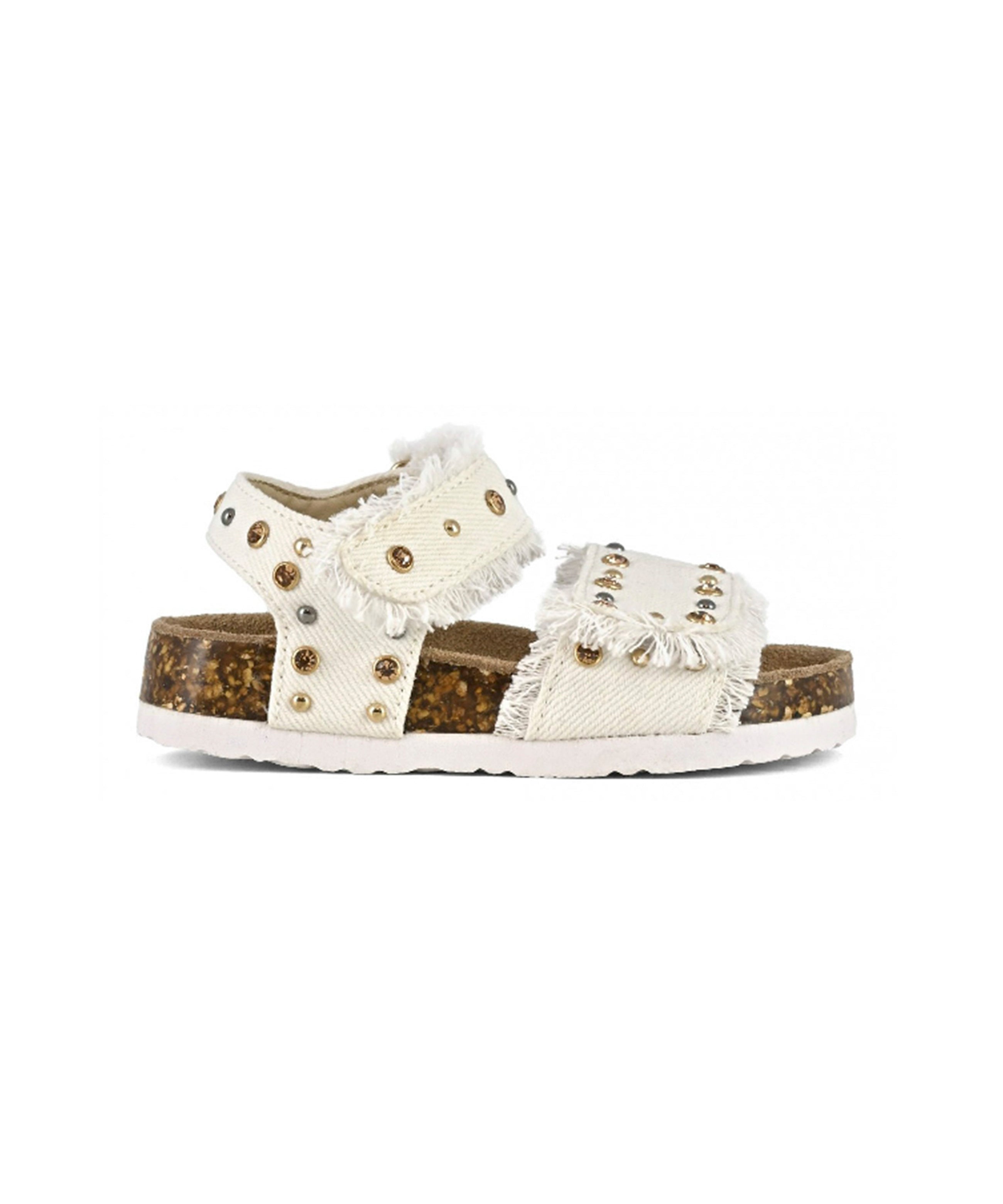 Colors of California Sandalo Bianco con Strass per Neonate