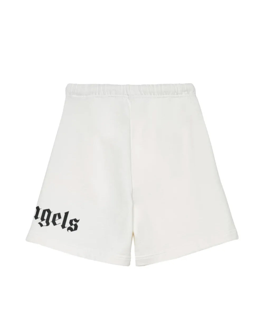 Palm Angels Kids Short Nero con Logo Bianco per Bambini