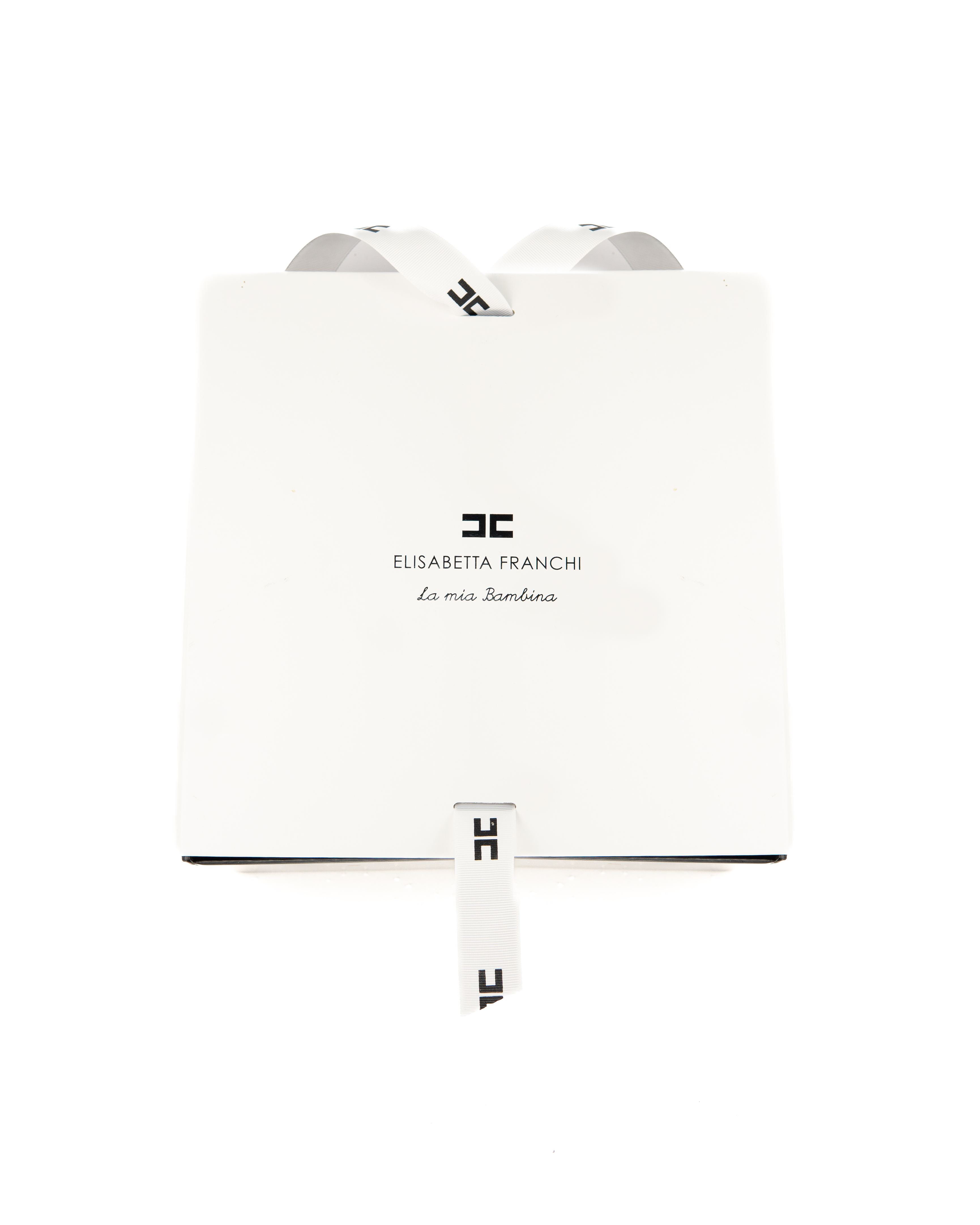 Elisabetta Franchi La Mia Bambina Kit Tutina + Bavetta e Cappello Avorio per Neonate