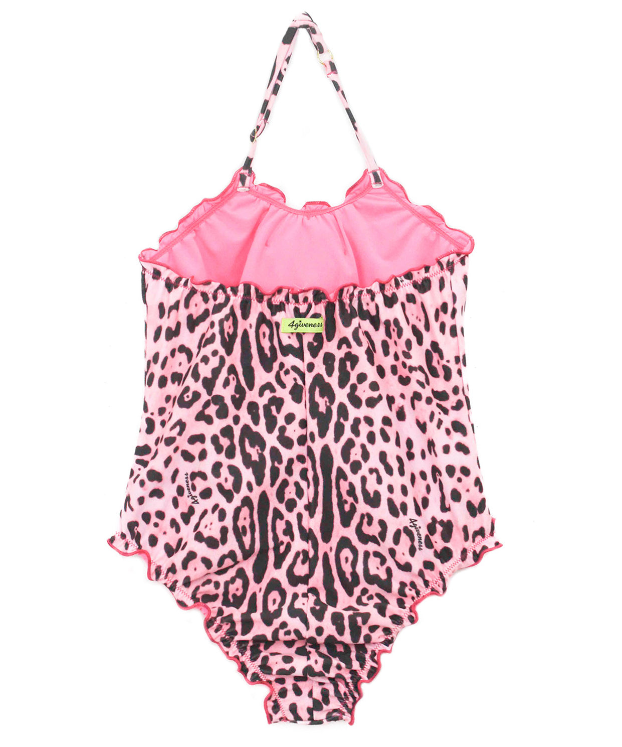 4GIVENESS Costume Monokini Fantasia Maculata Rosa per Bambine
