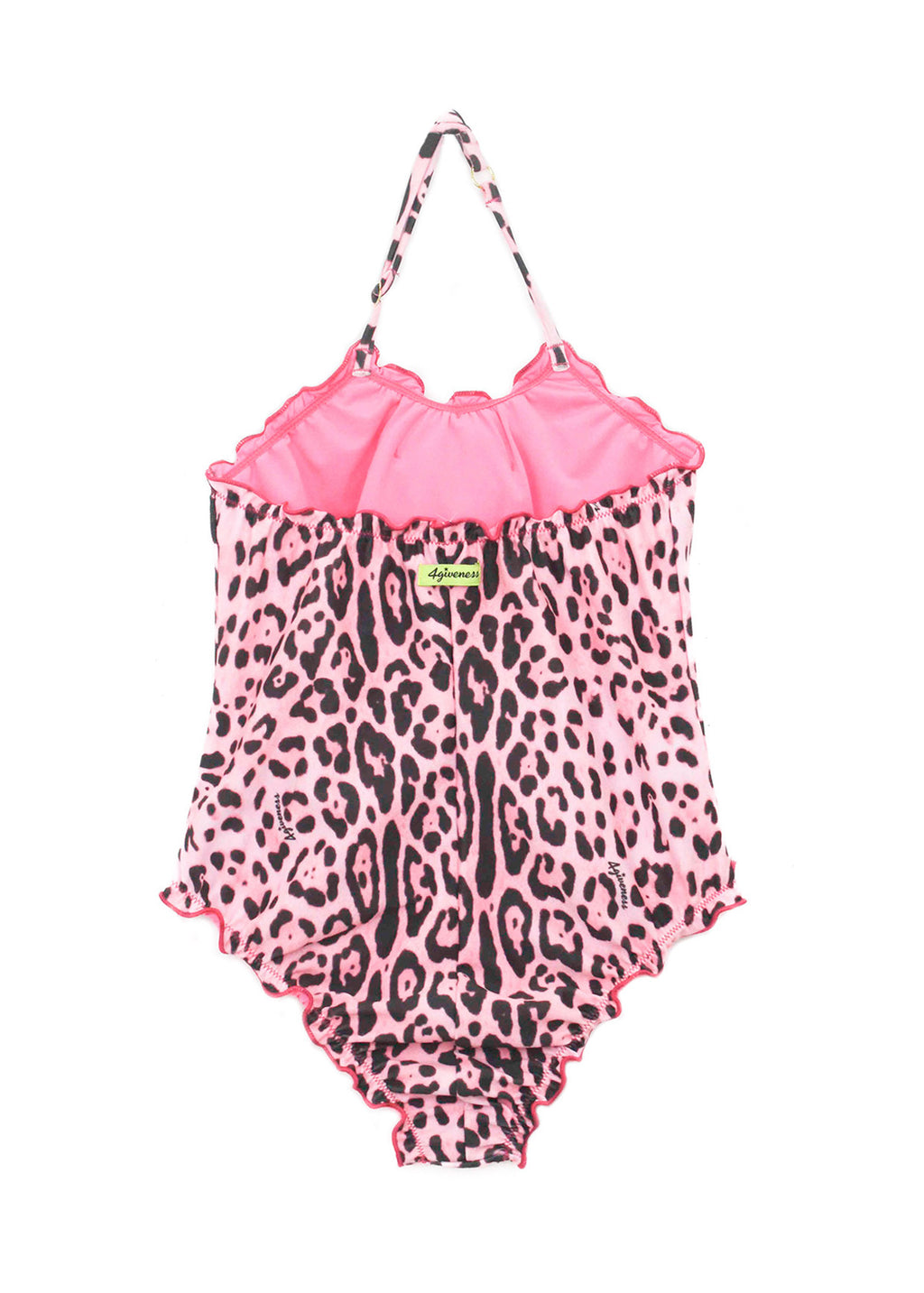 4GIVENESS Costume Monokini Fantasia Maculata Rosa per Bambine