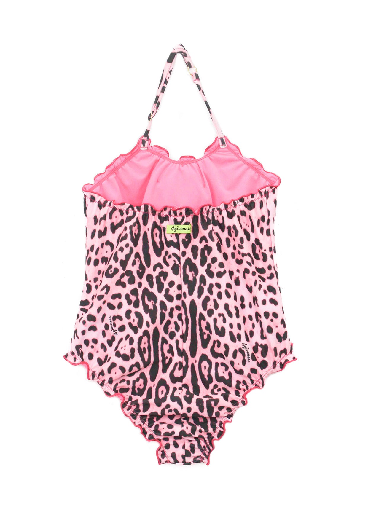 4GIVENESS Costume Monokini Fantasia Maculata Rosa per Bambine