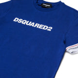 Dsquared2 Kids Completo Maglia/short di Tuta con Dettaglio a Contrasto Logo per Bambini