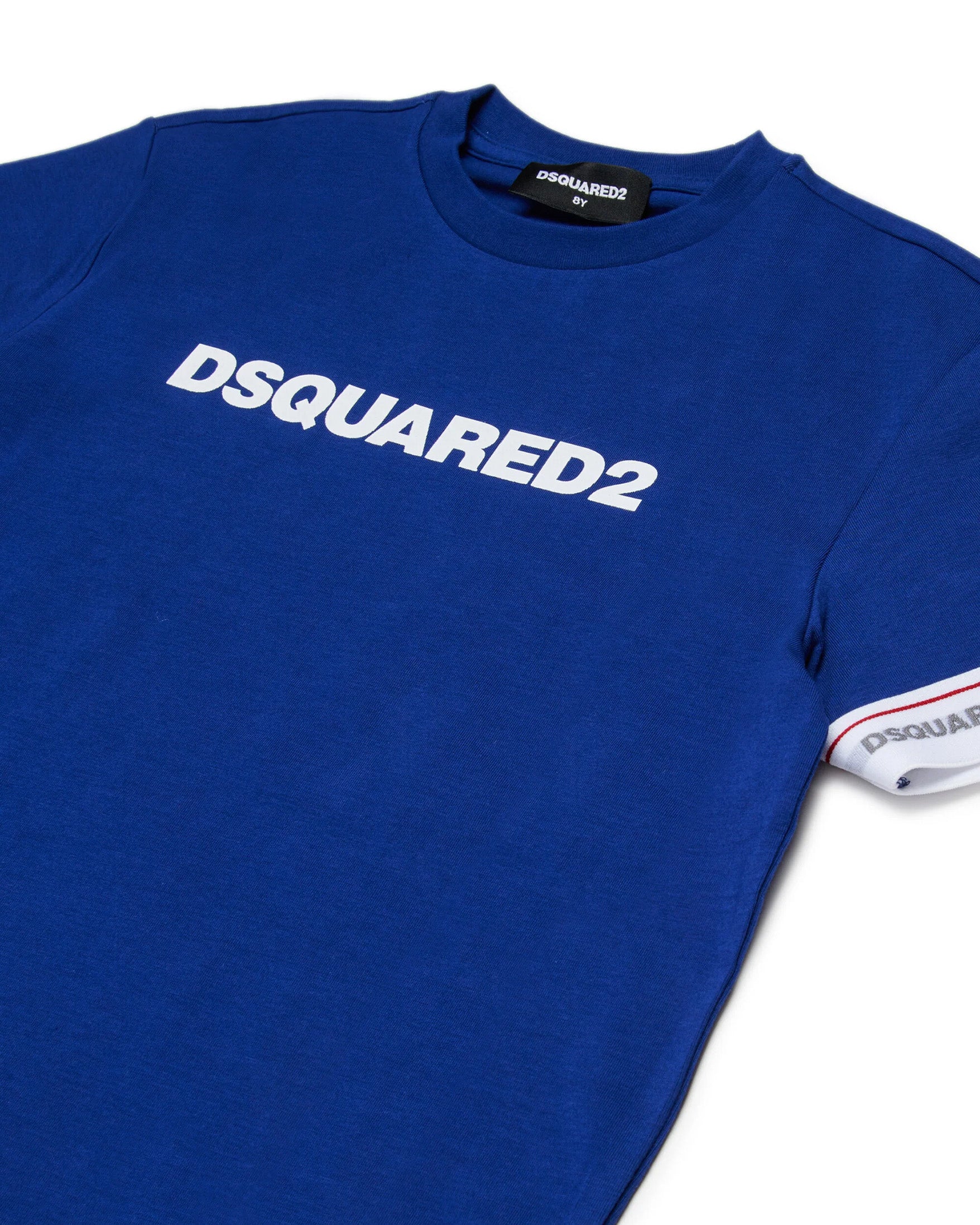 Dsquared2 Kids Completo Maglia/short di Tuta con Dettaglio a Contrasto Logo per Bambini