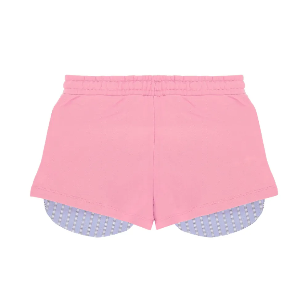 Barrow Kids Short Rosa con Stampa Logo per Bambine