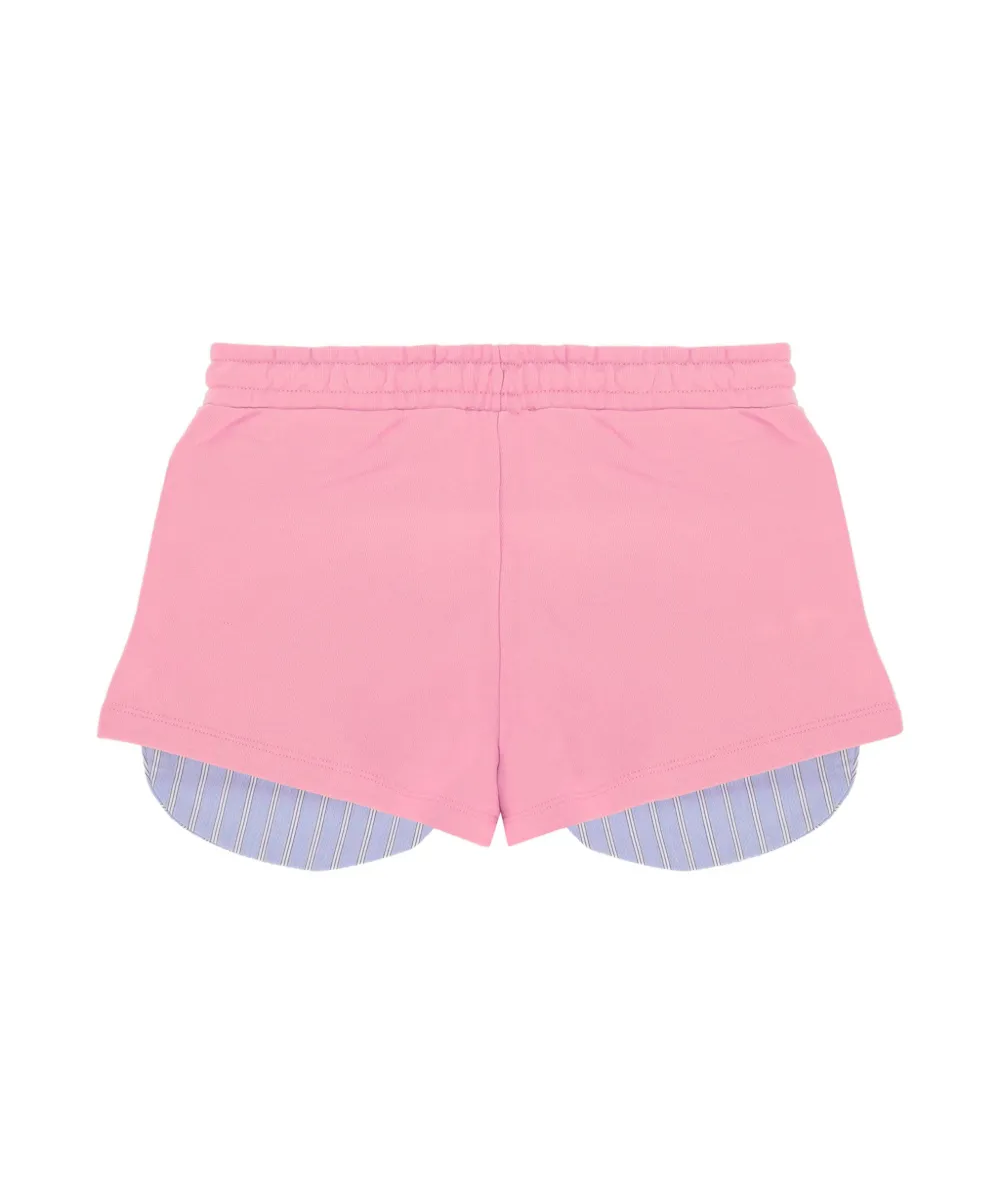 Barrow Kids Short Rosa con Stampa Logo per Bambine