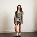 Patrizia Pepe Beige Checked Jacket for Girls