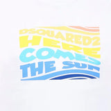 Dsquared2 Kids T-shirt Bianca con Logo Colorful per Bambini